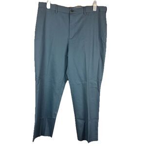 NWT Mens Savane Ultimate Performance Chino Blue Pants Straight Fit Size 38x30
